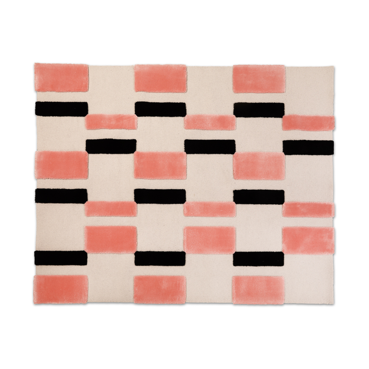 Bilde av Ogeborg ODC Segment Rug Collection Irregular teppe Coral crush-cream-black 200x252 cm