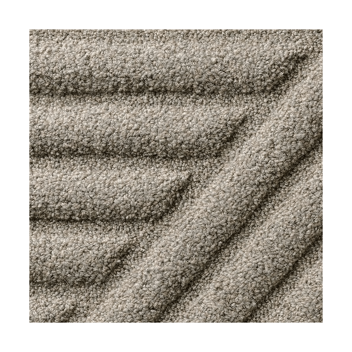 Ogeborg ODC Zen Turn ullteppe NW104, 250x250 cm | Skandinavisk Design | Lugg- & Ryeteppe | Grå
