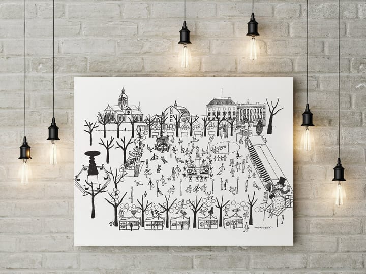 Kungsträdgården plakat, 50x70 cm Olle Eksell