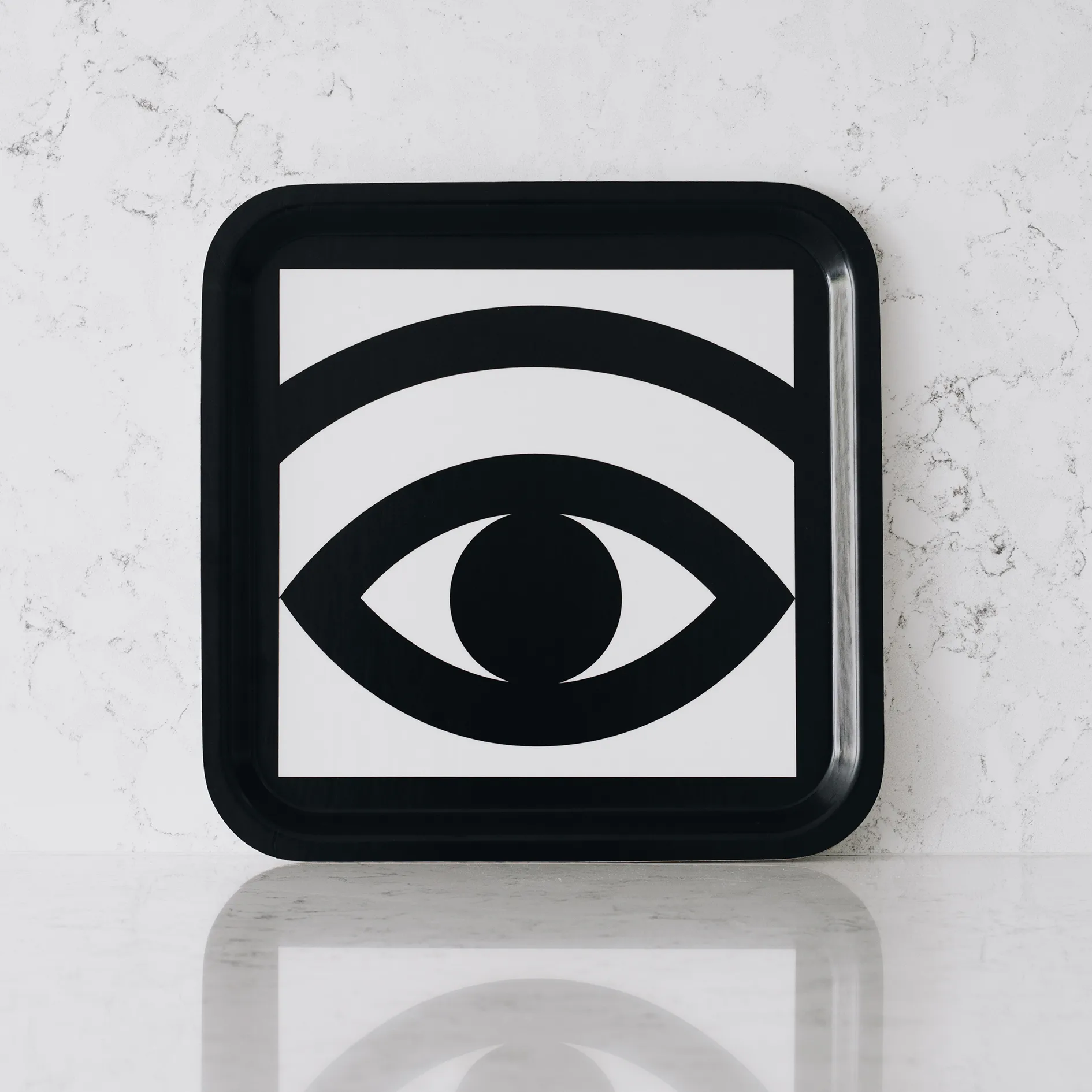 Ögon brett 32x32 cm, Svart Olle Eksell