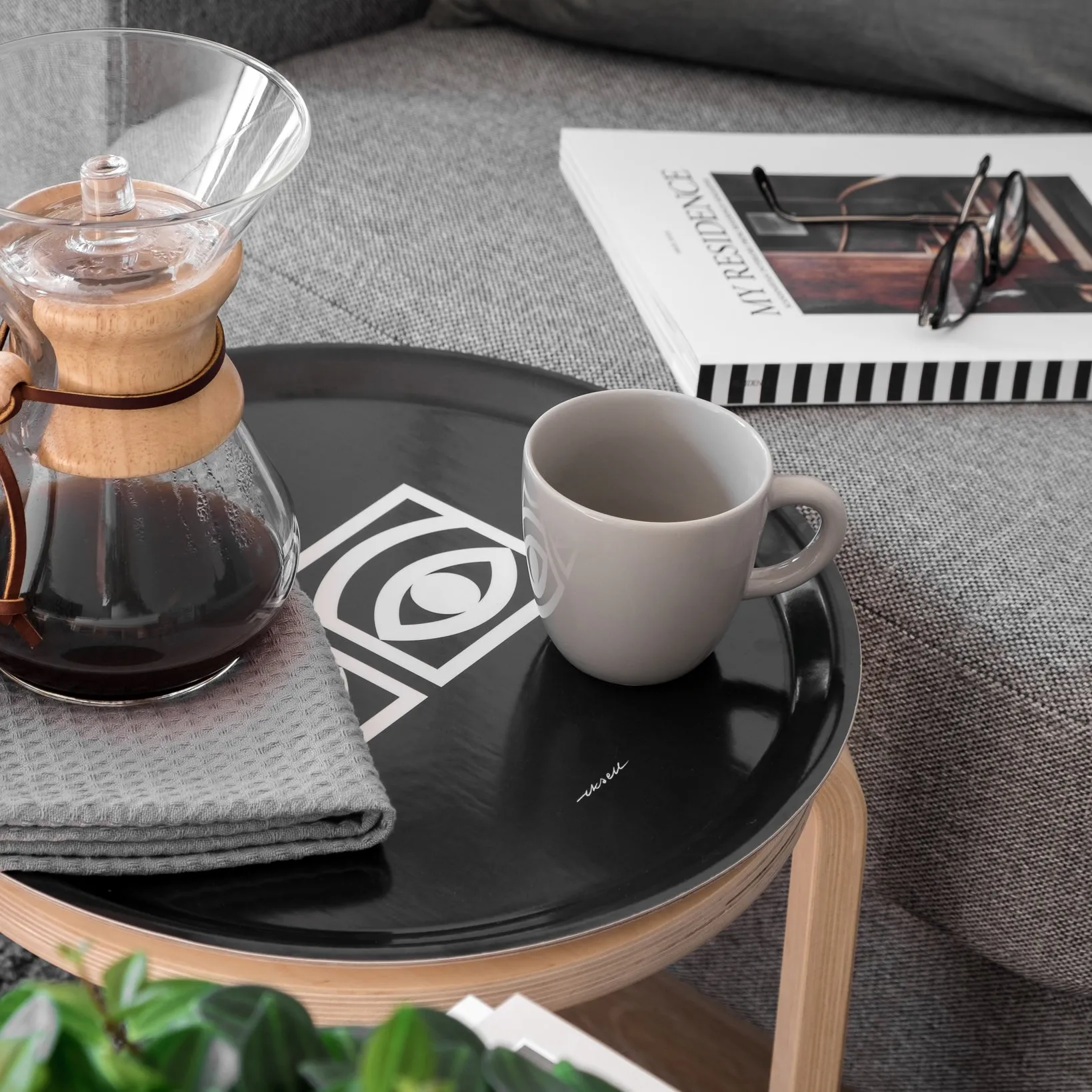 Ögon brett Ø38 cm, Svart Olle Eksell