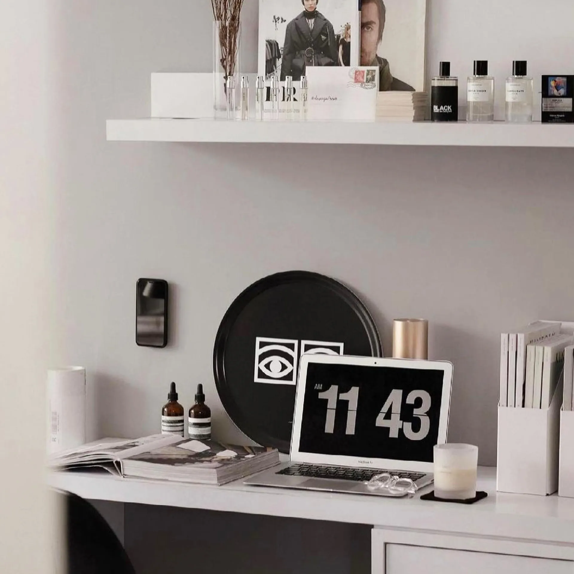 Ögon brett Ø38 cm, Svart Olle Eksell