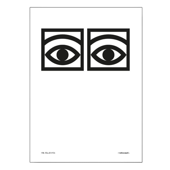Ögon ett öga plakat - 50x70 cm - Olle Eksell