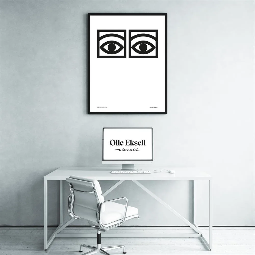Ögon ett öga plakat, 50x70 cm Olle Eksell