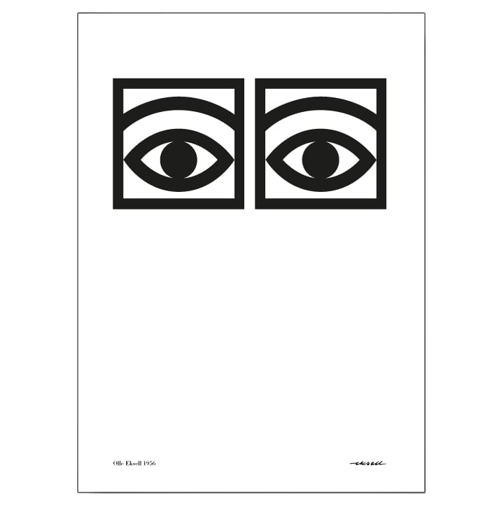 Ögon ett öga plakat - 70x100 cm - Olle Eksell