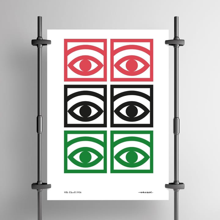 Ögon fargeplakat, 50x70 cm Olle Eksell