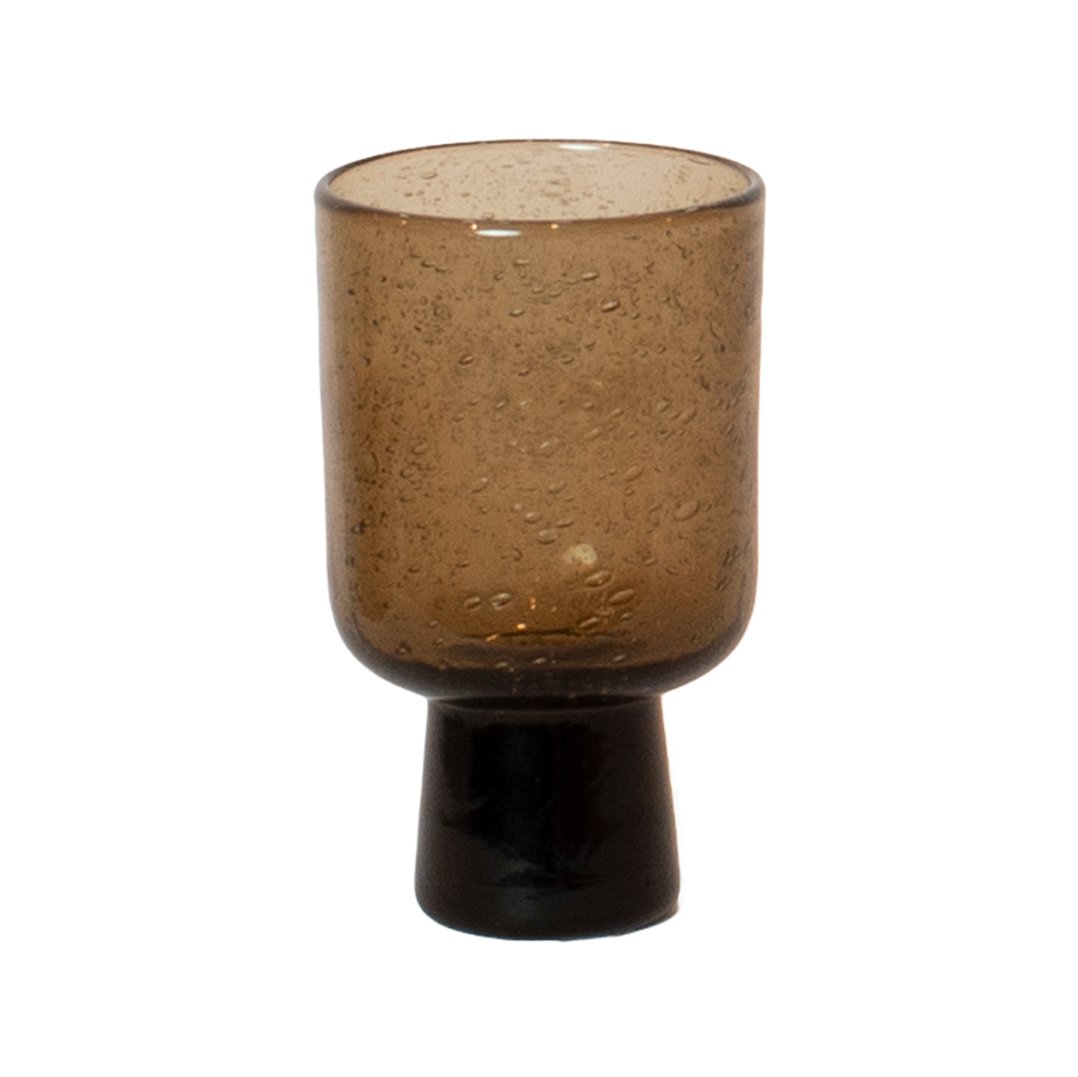 Olsson & Jensen Bari glass på fot Brun
