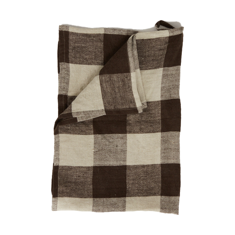 Olsson & Jensen Johanna kjøkkenhåndkle lin 45x65 cm Brun/natur
