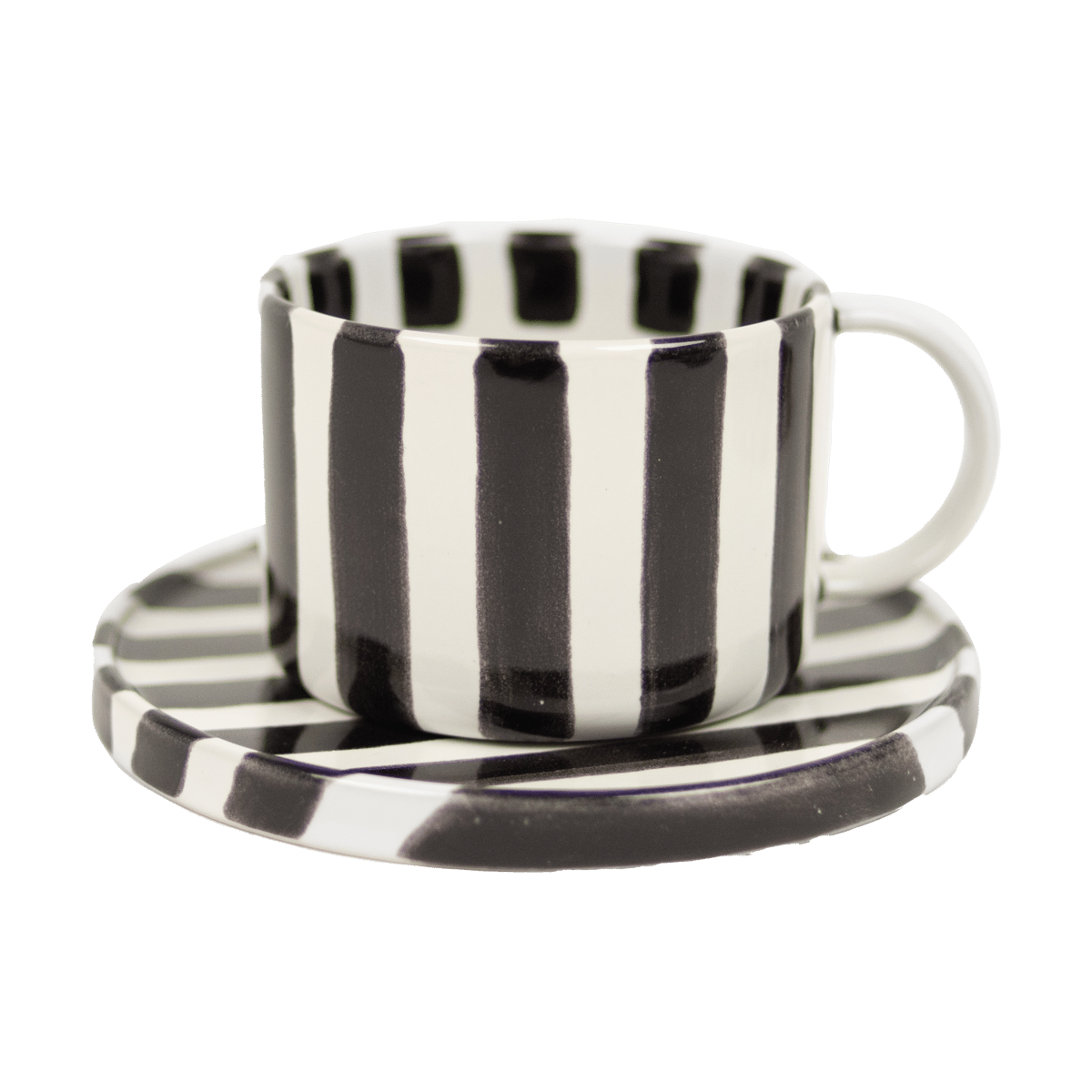 Olsson & Jensen Monica kopp med fat Svart | Skandinavisk Design | Kaffekopper | Svart