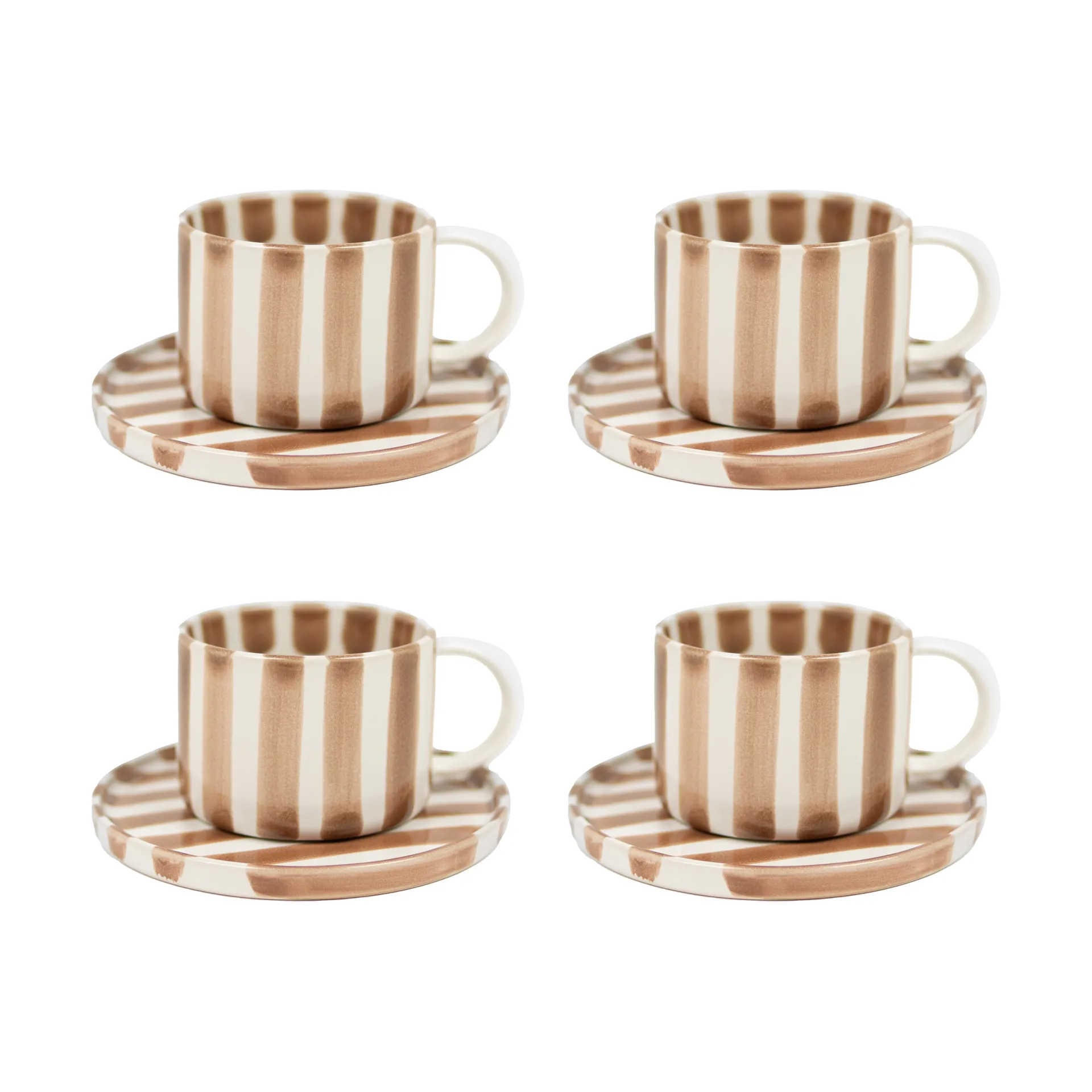 Monica kopp med skål 4-pakning - Beige,  Olsson & Jensen