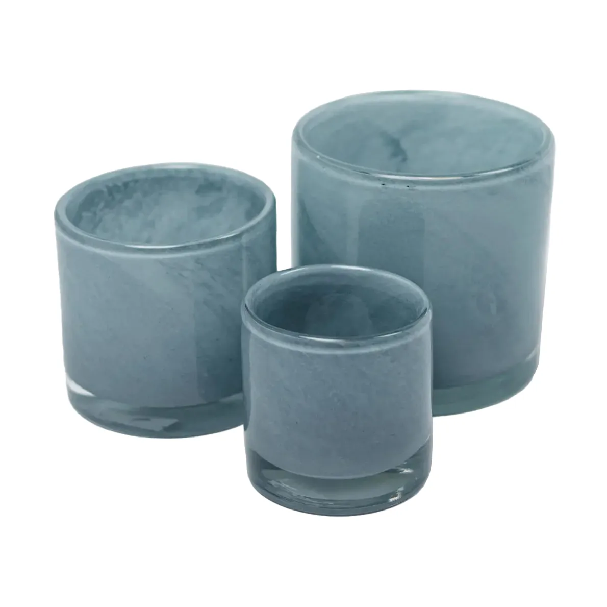 Nilla lyslykt 10 cm, Lys blå Olsson & Jensen