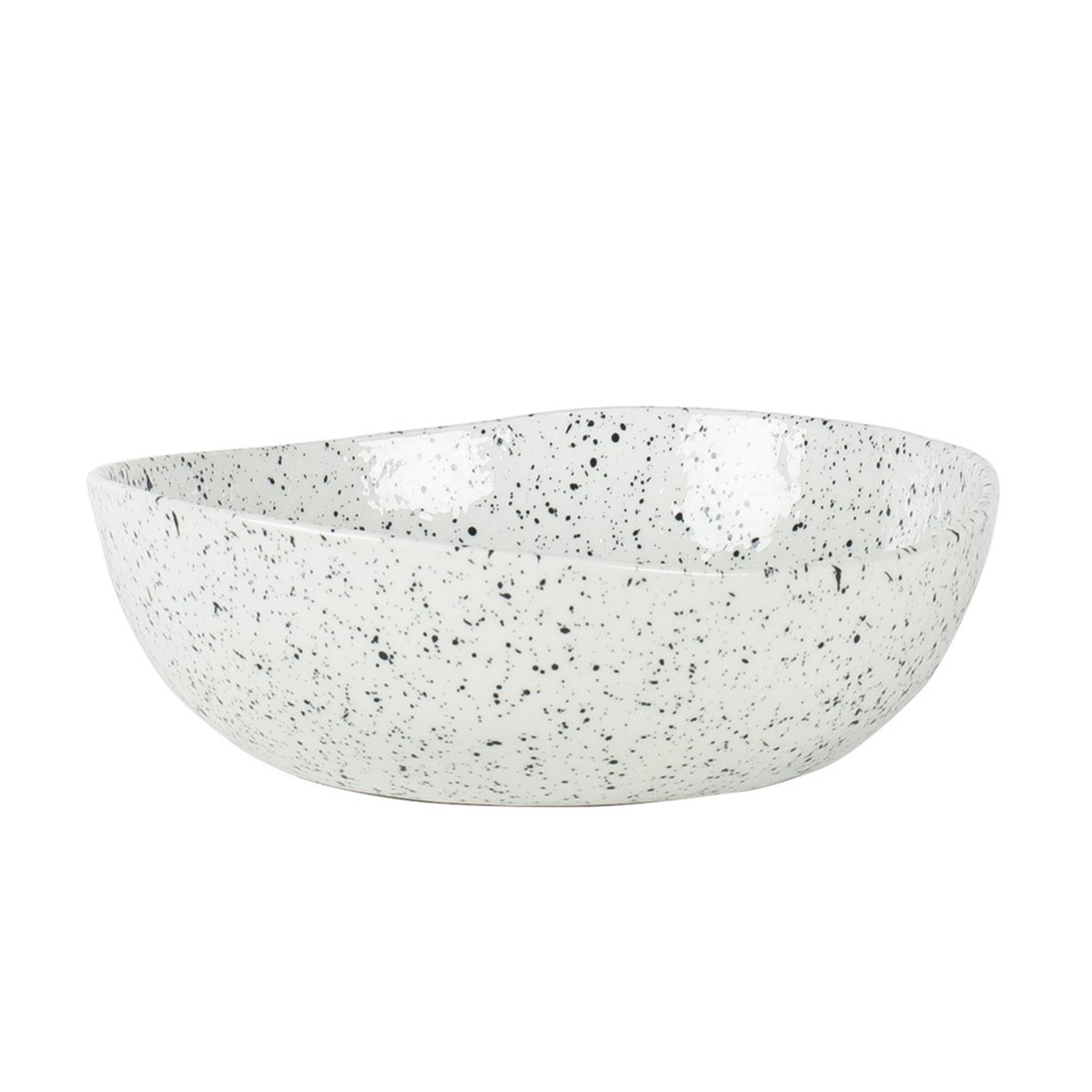 Olsson & Jensen Poppi suppe/pastatallerken hvit-svart