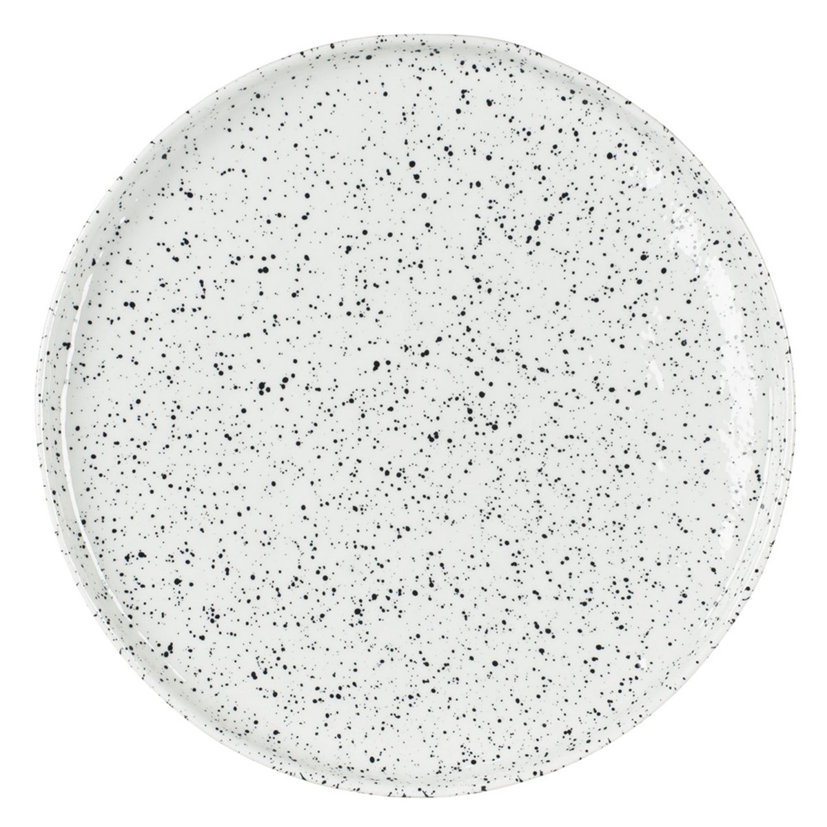 Olsson & Jensen Poppi tallerken 21 cm hvit-svart | Skandinavisk Design | Asjetter | Svart
