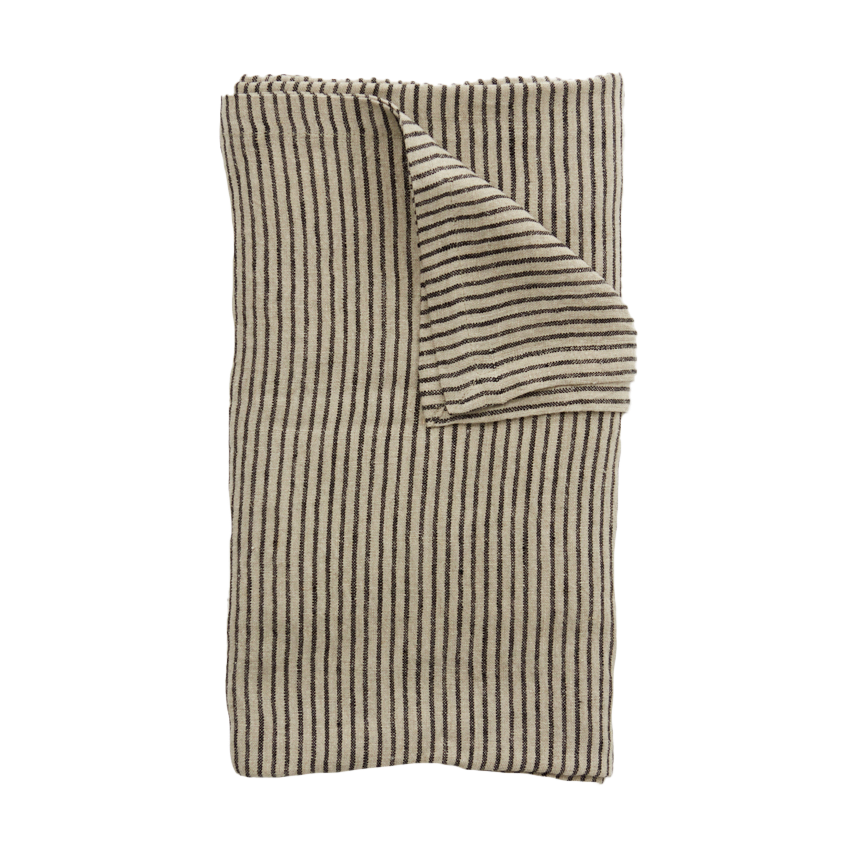 Bilde av Olsson & Jensen Stripe linduk 150x300 cm Svart-sand