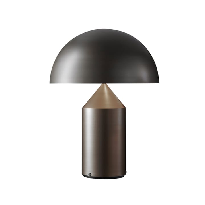 Atollo large 233 bord-/stålampe metall, Satin bronze, large Oluce