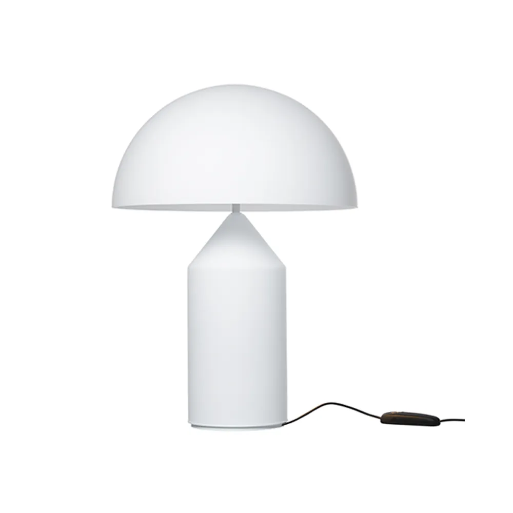Atollo medium 235 bordlampe glass, Opal Oluce