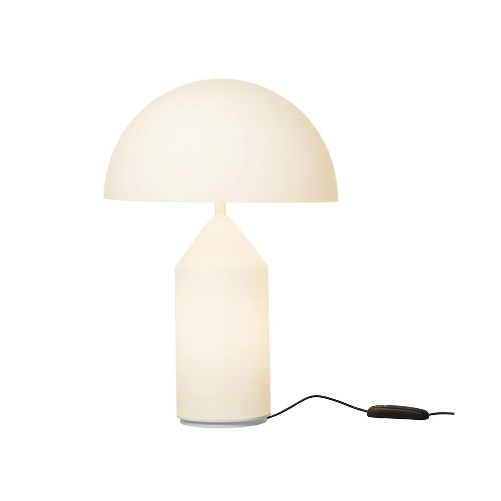 Atollo medium 235 bordlampe glass, Opal Oluce