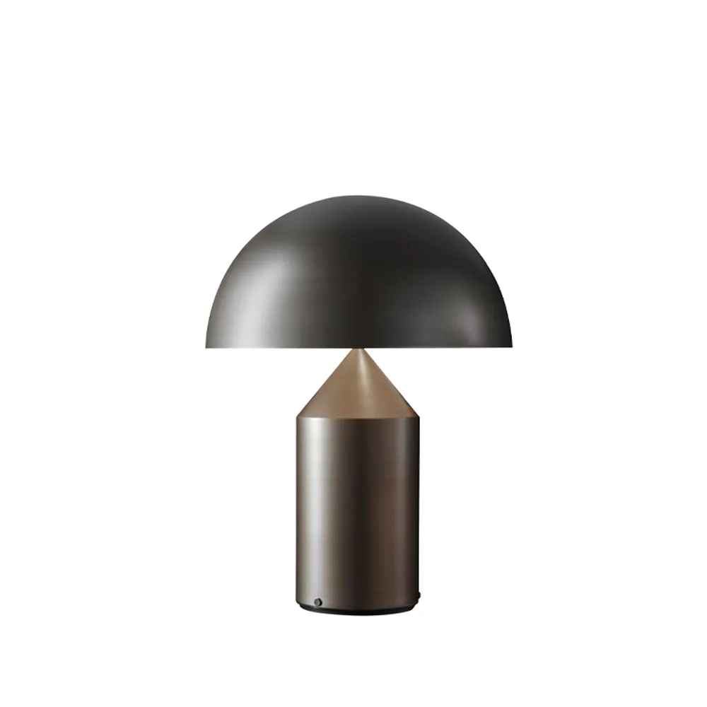 Atollo medium 239 bordlampe metall, Satin bronze Oluce