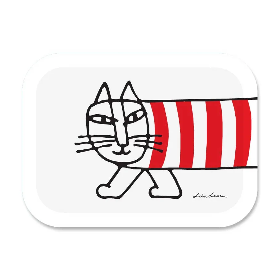 Mikey brett 27x20 cm, Hvit-rød Opto Design