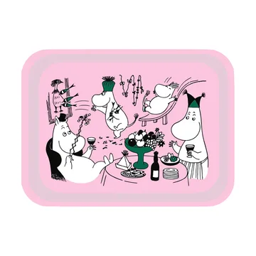 Moomin 80 brett 20x27 cm - Rosa - Opto Design
