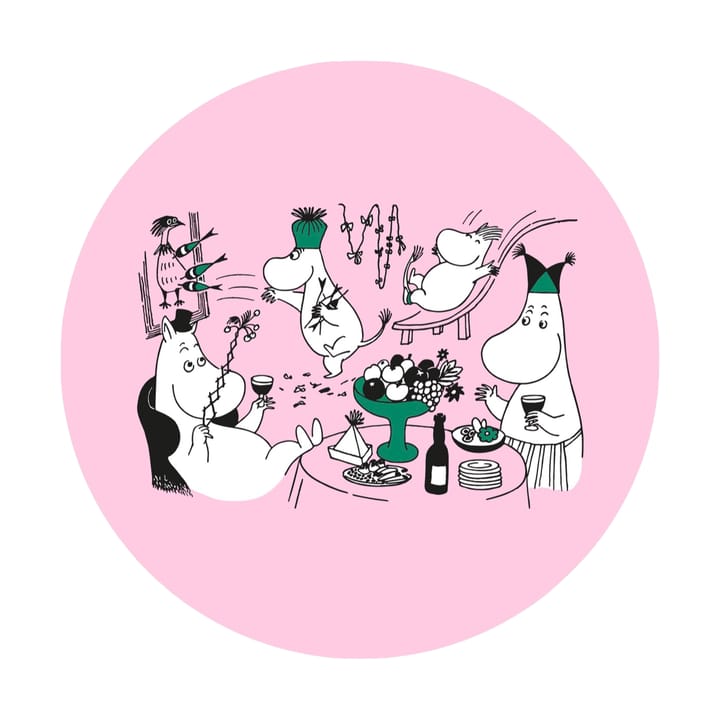 Moomin 80 gryteunderlag Ø21 cm - Rosa - Opto Design