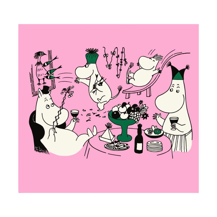 Moomin 80 papirservietter 20-pakning - Rosa - Opto Design