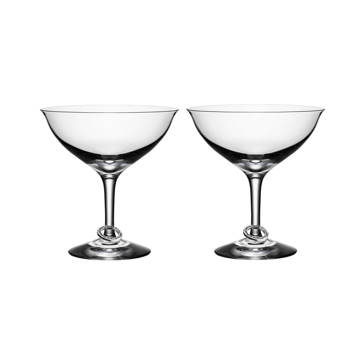 Amor Vincit Omnia glass 2-pack - champagne coupe 2-pack - Orrefors