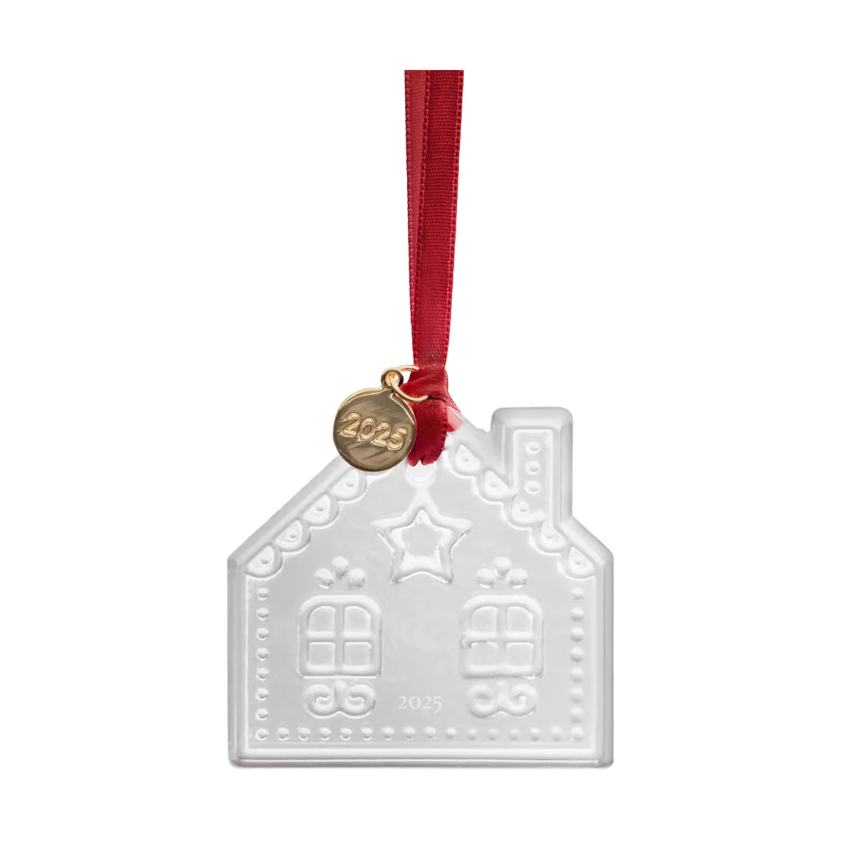 Årlig julepynt julhenge, Pepperkakehus 2025 Orrefors