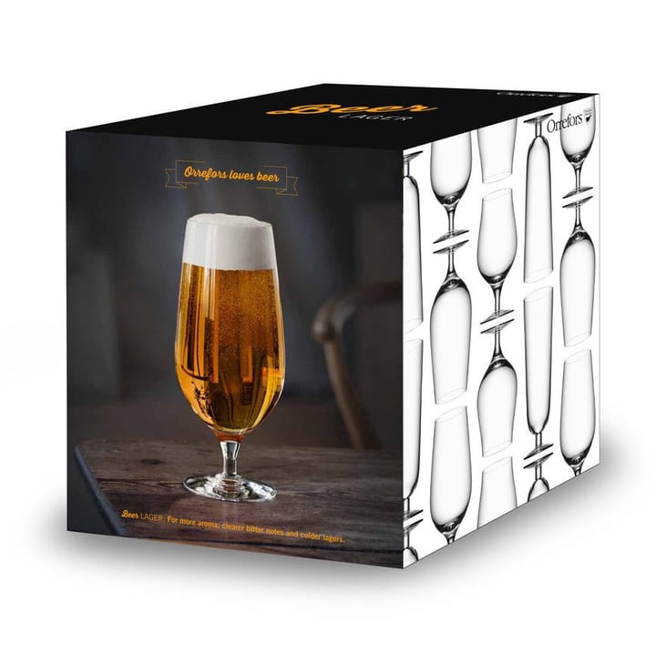 Beer lager ølglass 4-pakn., 60 cl Orrefors