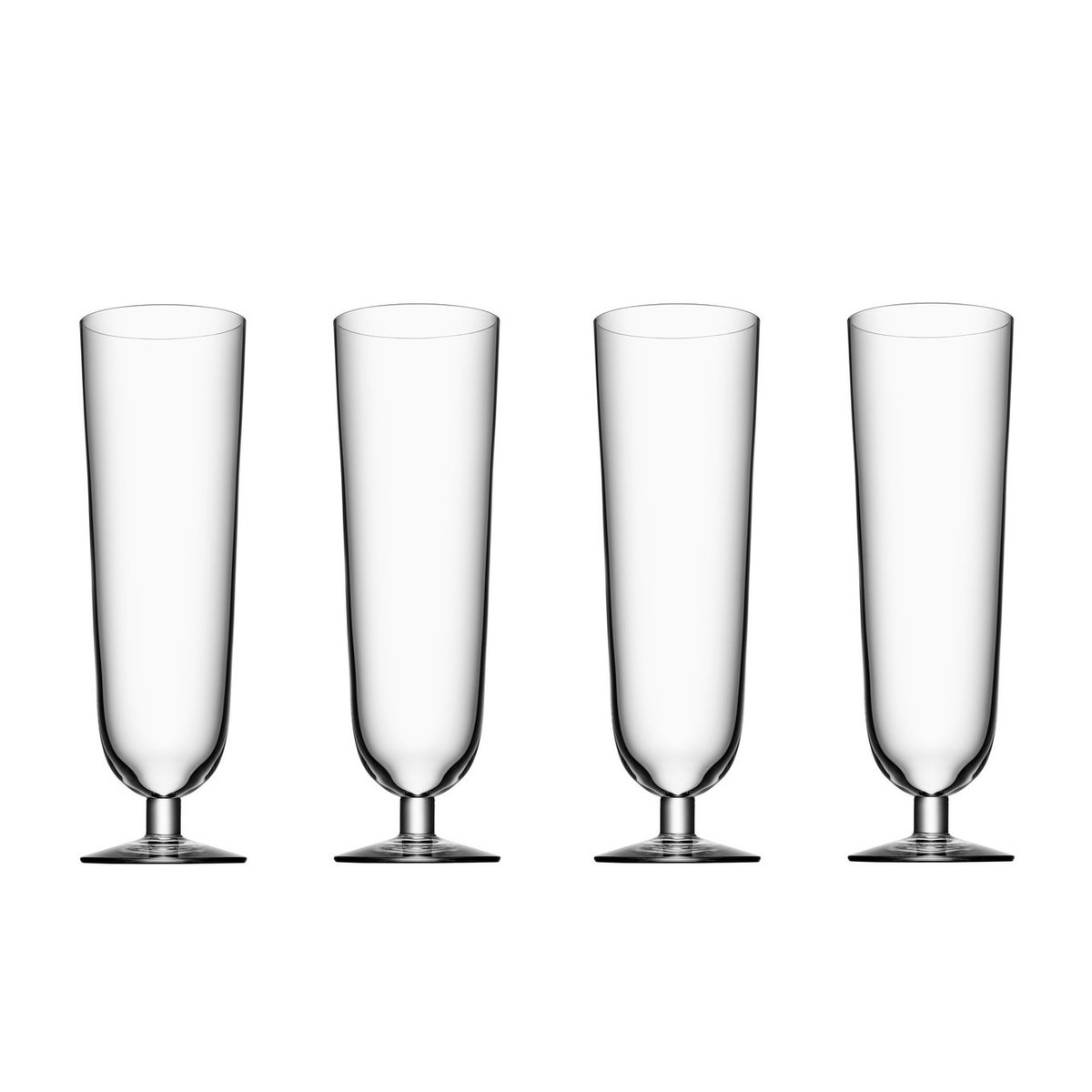 Orrefors Beer pils lglass 4-pakn. 47 cl | Skandinavisk Design | Ølglass | Gjennomsiktig