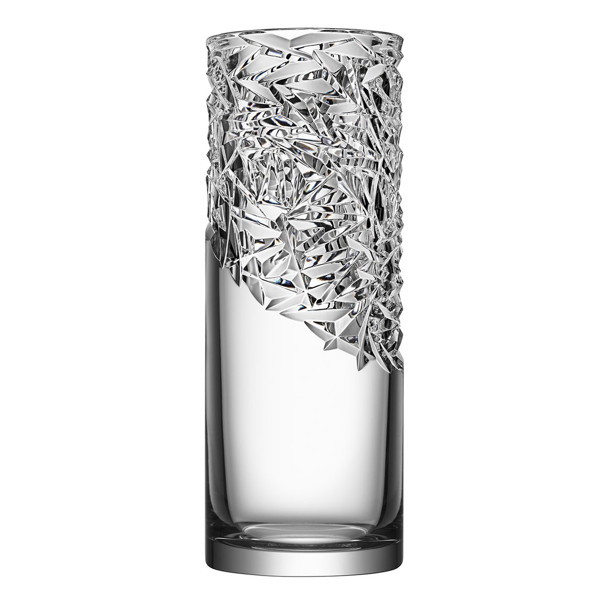 Bilde av Orrefors Carat vase 37 cm High cut