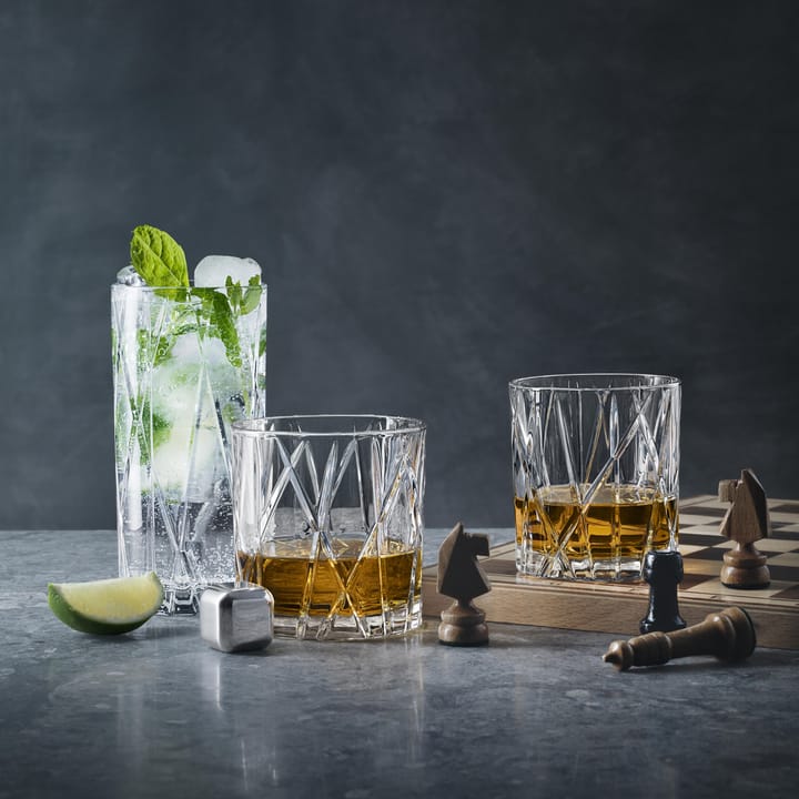 City Double Old Fashioned glass 4-pakk, 34 cl Orrefors