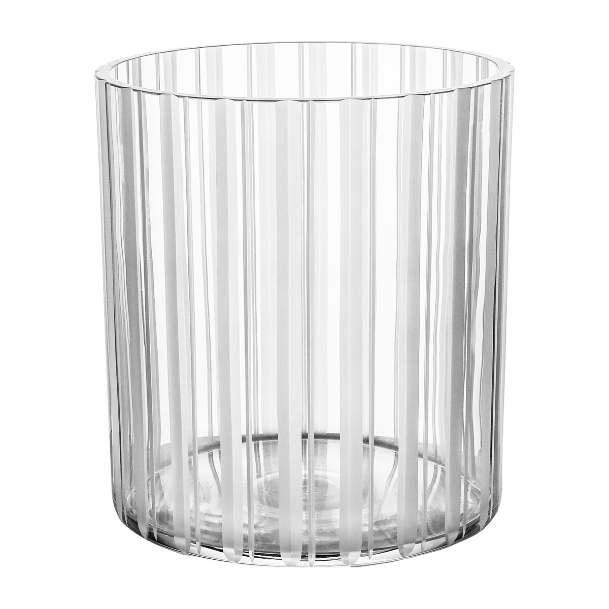 Bilde av Orrefors Cut in number vase 20 cm Striper