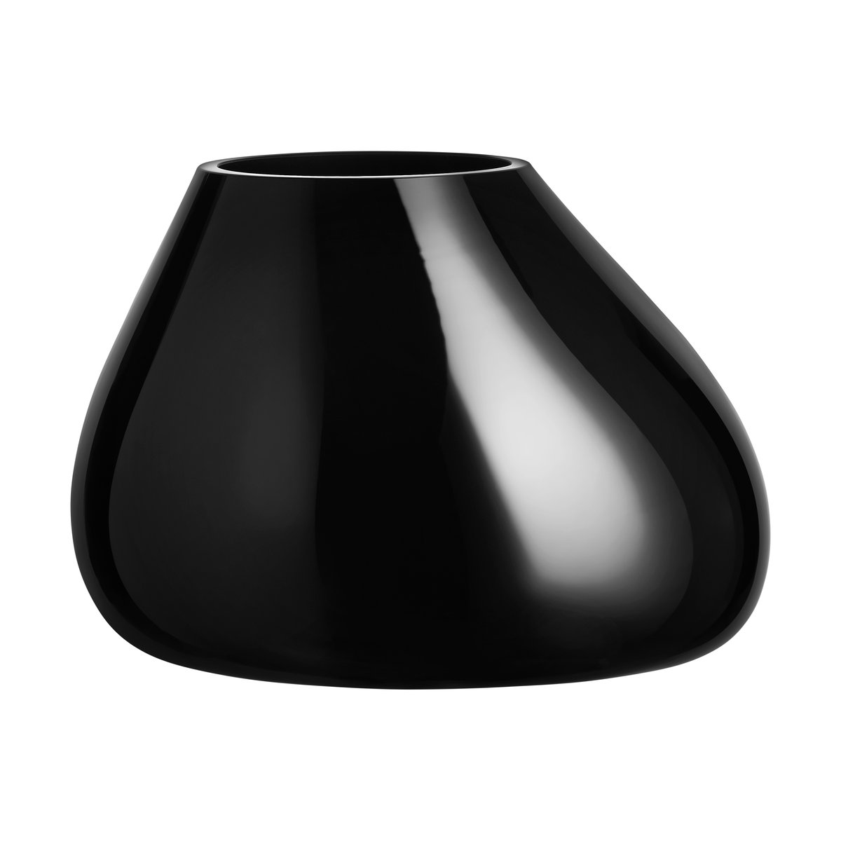 Bilde av Orrefors Ebon vase 190 mm Sort