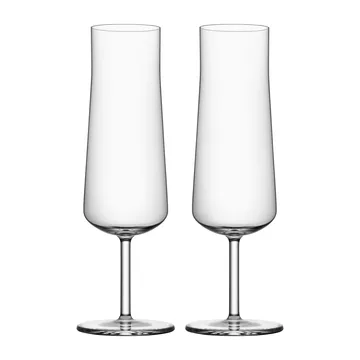 Informal champagneglass 22 cl 2-pakning - Klar - Orrefors