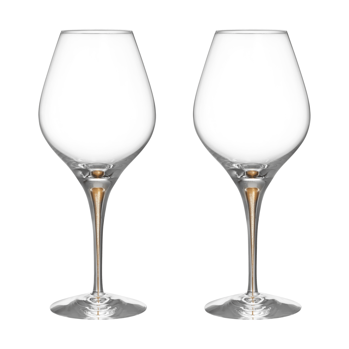 Orrefors Intermezzo Aroma vinglas 62 cl 2-pk Gull | Skandinavisk Design | Vinglass | Gullfarge