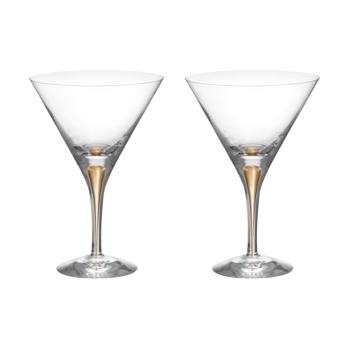 Intermezzo martiniglass 25 cl 2-pk - Gull - Orrefors