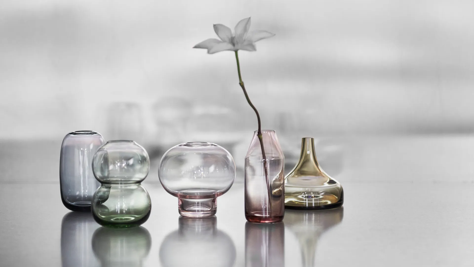 'Midtsommer minivas Skogstorkenebb', 100 mm Orrefors