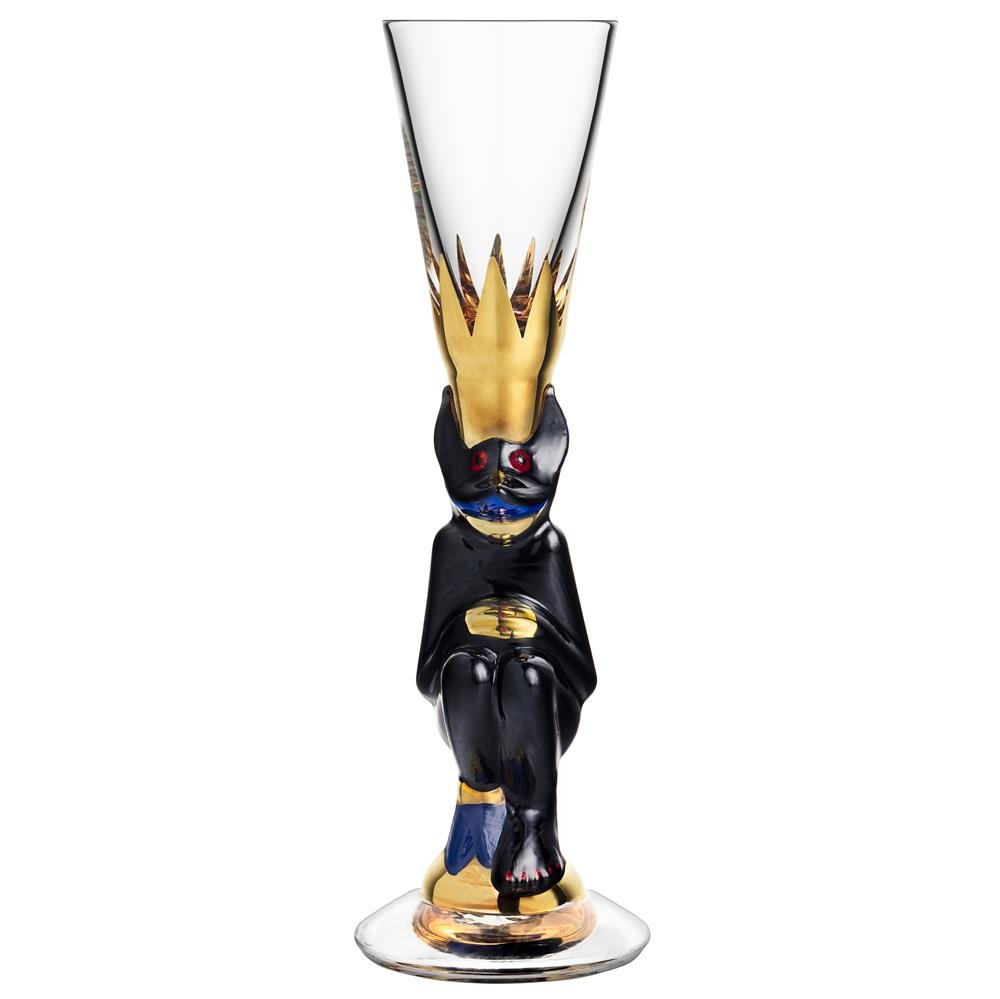 Orrefors Nobel snapsglass 4 cl Sort