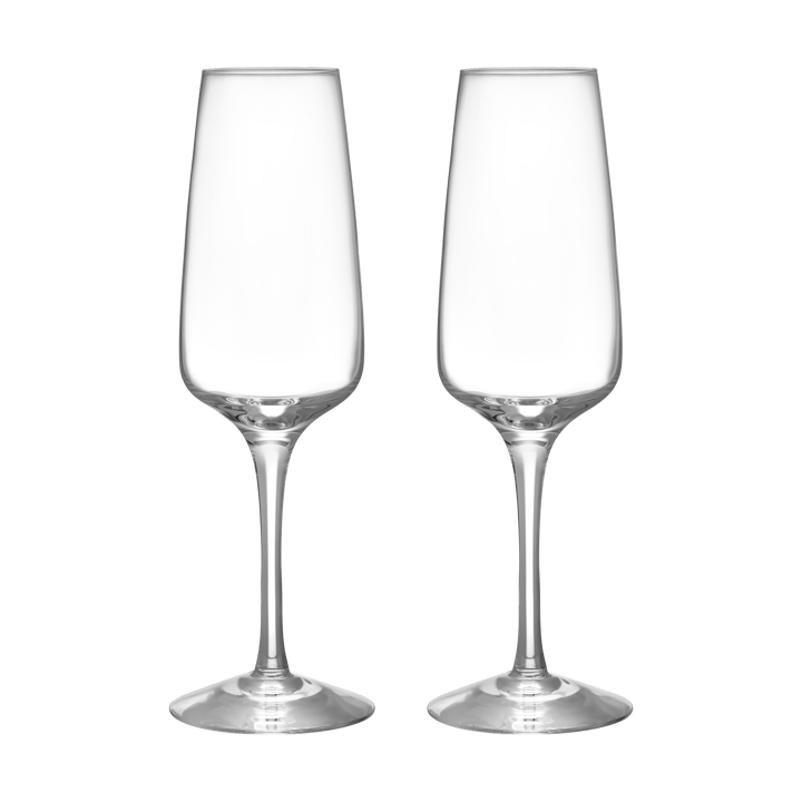 Pulse champagneglass 28 cl 2-pakning - Klar - Orrefors