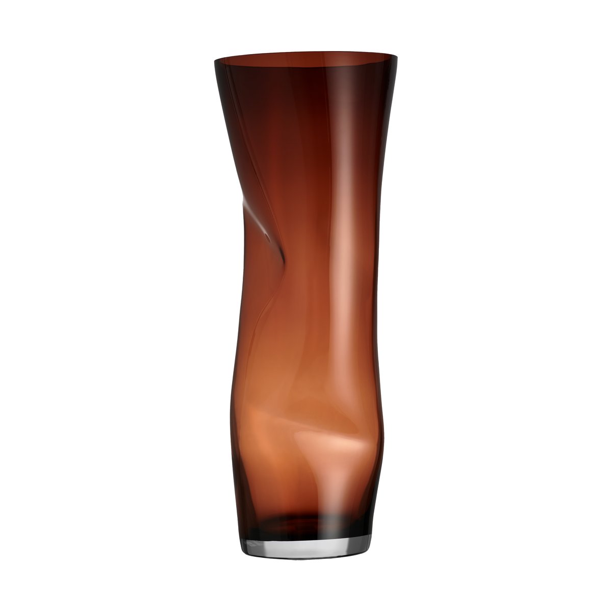 Bilde av Orrefors Squeeze vase Sunset brown