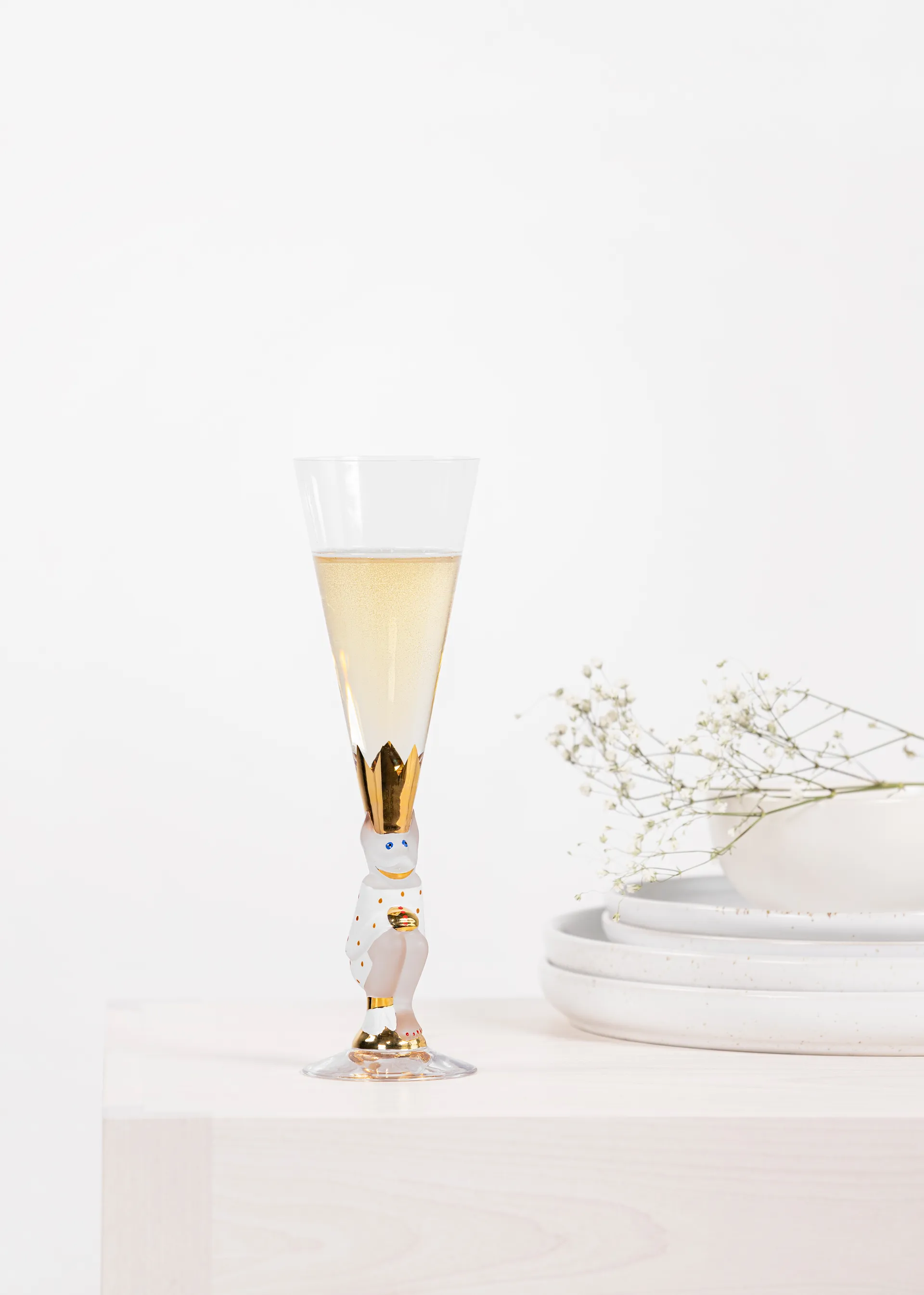 The Sparkling Devil champagneglass 19 cl, Hvit Orrefors