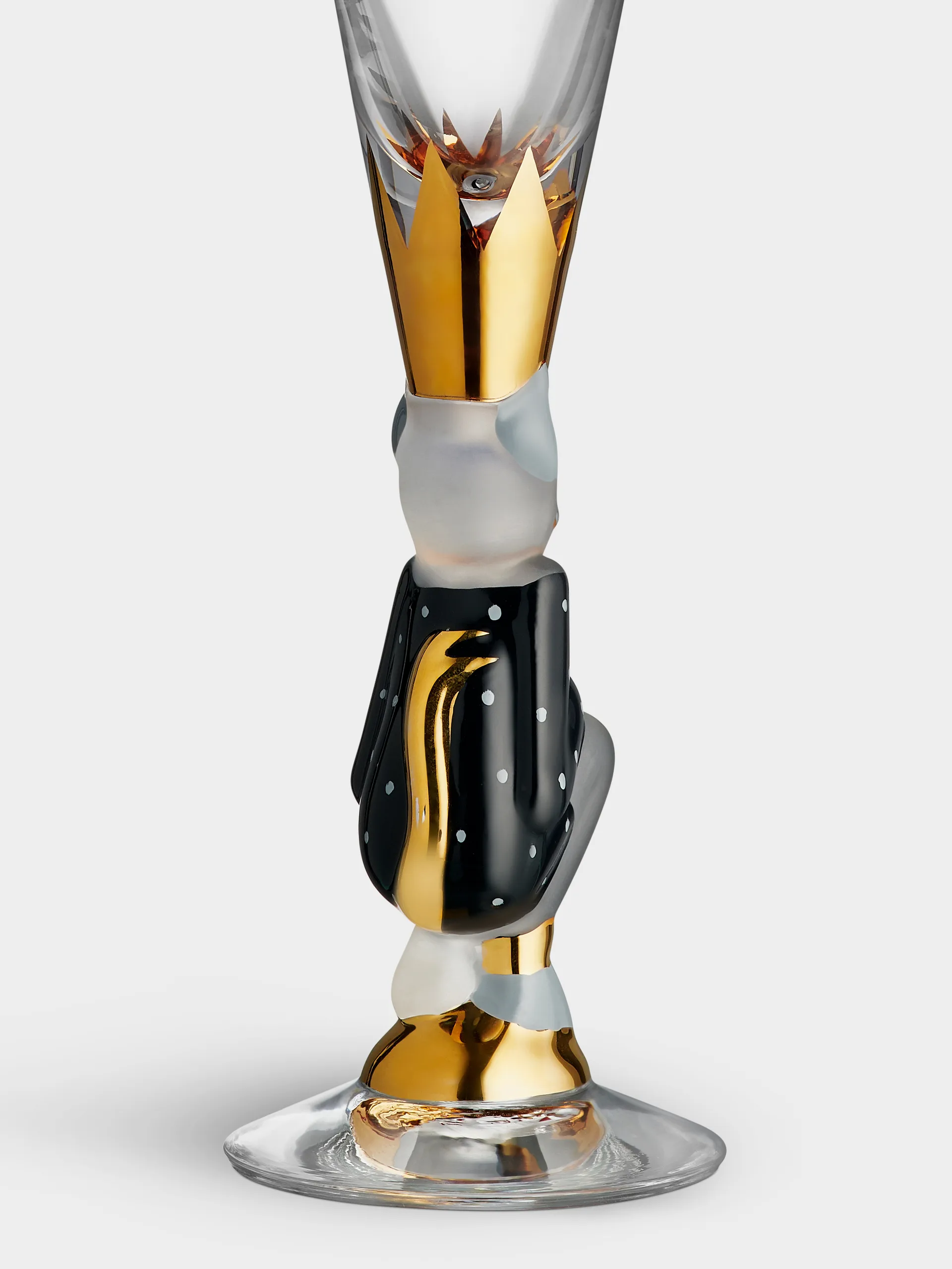 The Sparkling Devil champagneglass 19 cl, Mørkegrå Orrefors