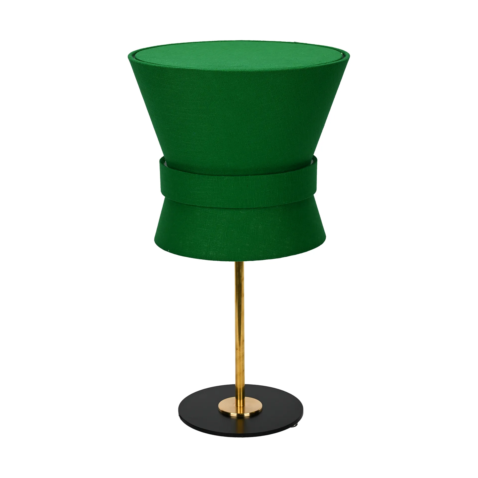 Bow bordlampe, Rå messing-emerald green, liten 50 cm Örsjö Belysning