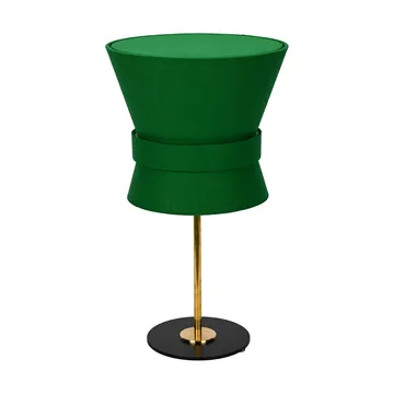 Bow bordlampe - Rå messing-emerald green, liten 50 cm - Örsjö Belysning