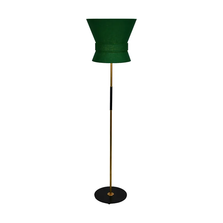 Bow gulvlampe - Rå messing-emerald green, stor 159 cm - Örsjö Belysning