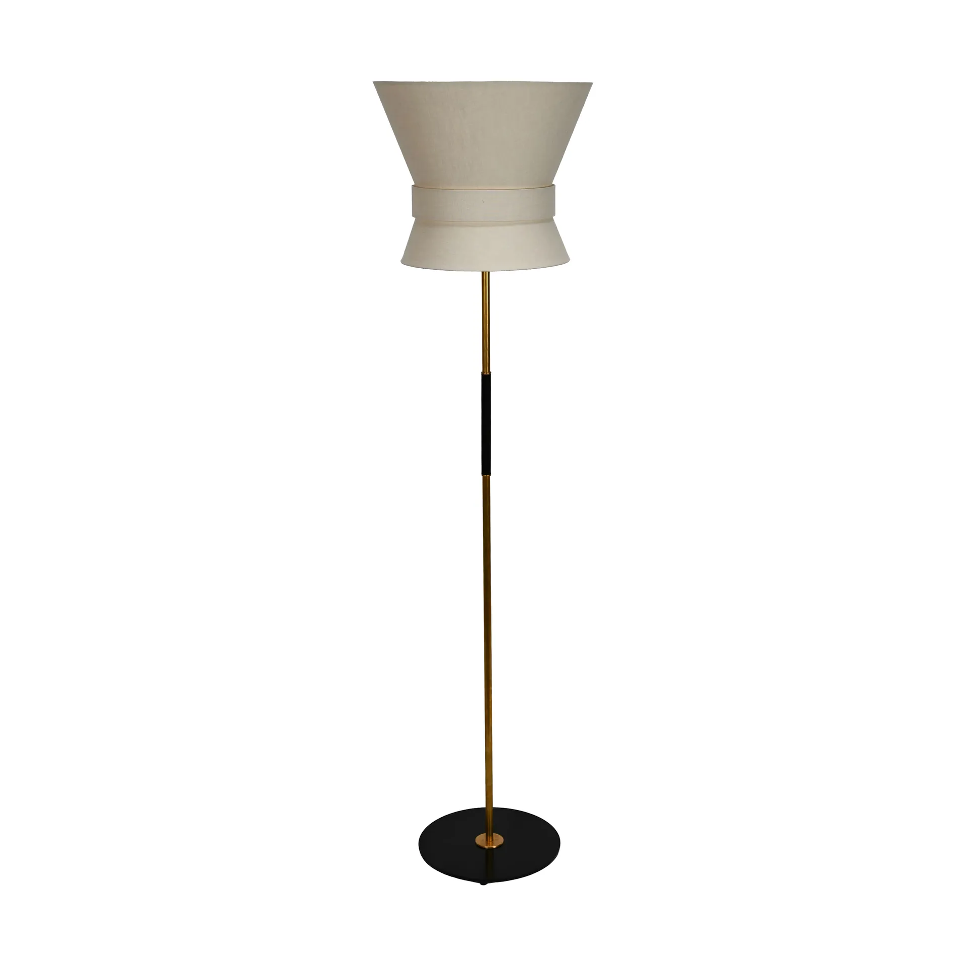 Bow gulvlampe, Svart-cream white, stor 159 cm Örsjö Belysning