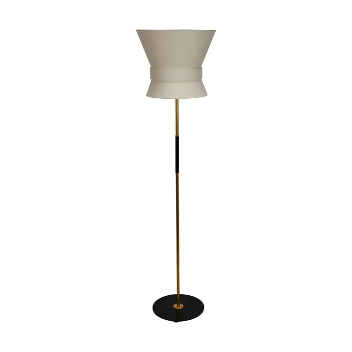 Bow gulvlampe - Svart-cream white, stor 159 cm - Örsjö Belysning