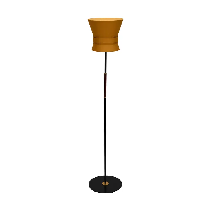 Bow gulvlampe - Svart-yellow ochre, liten 147 cm - Örsjö Belysning