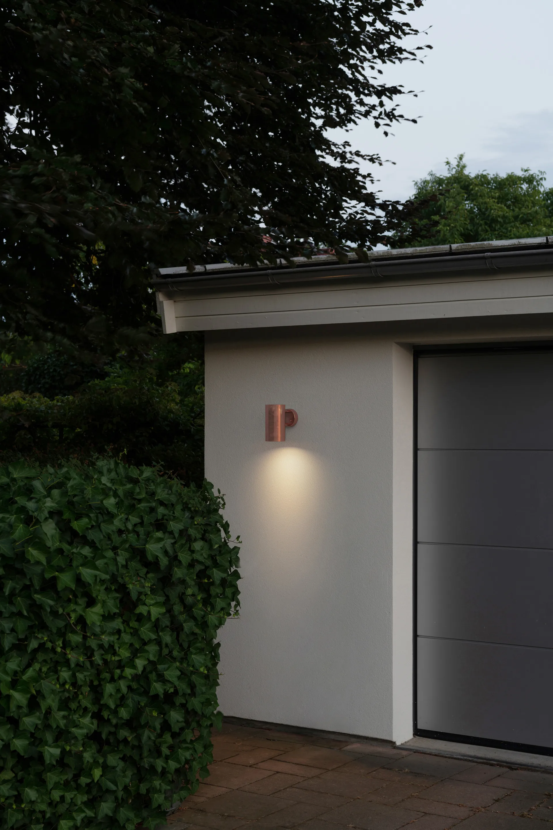C627 small utendørslampe, vegg, Kobber Örsjö Belysning